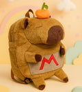 Mochila Infantil Capivara Pelúcia Menina Criança Bolsa Feminina Escola Escolar Passeio
