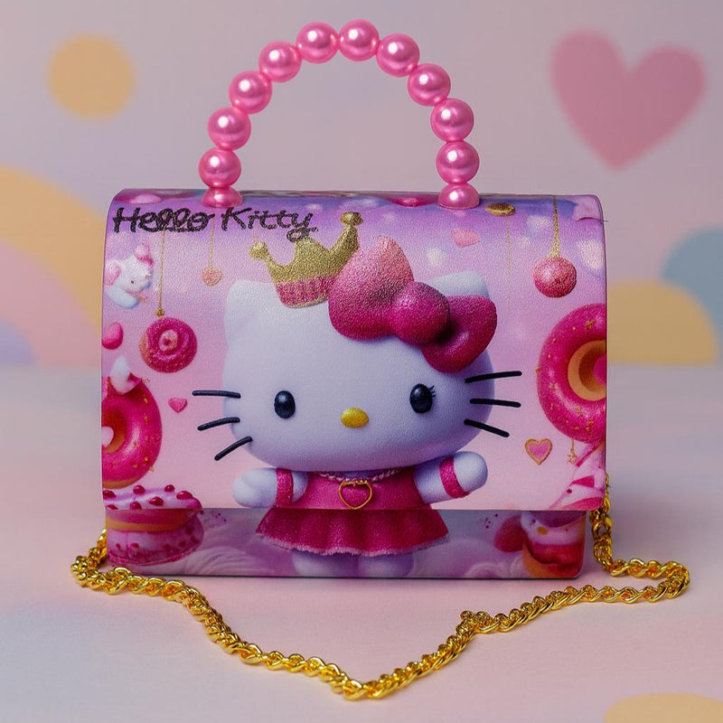 Bolsa Infantil Menina Hello Kitty Criança Feminina Bolsinha Pequena Blogueira Festa Ombro