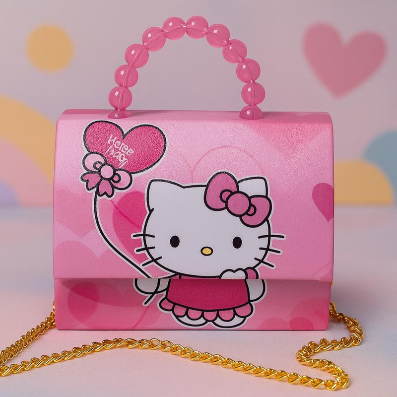 Bolsa Infantil Menina Hello Kitty Criança Feminina Bolsinha Pequena Blogueira Festa Ombro