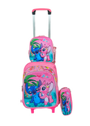 Kit Mochila Infantil Escolar Menino Menina Criança 3D