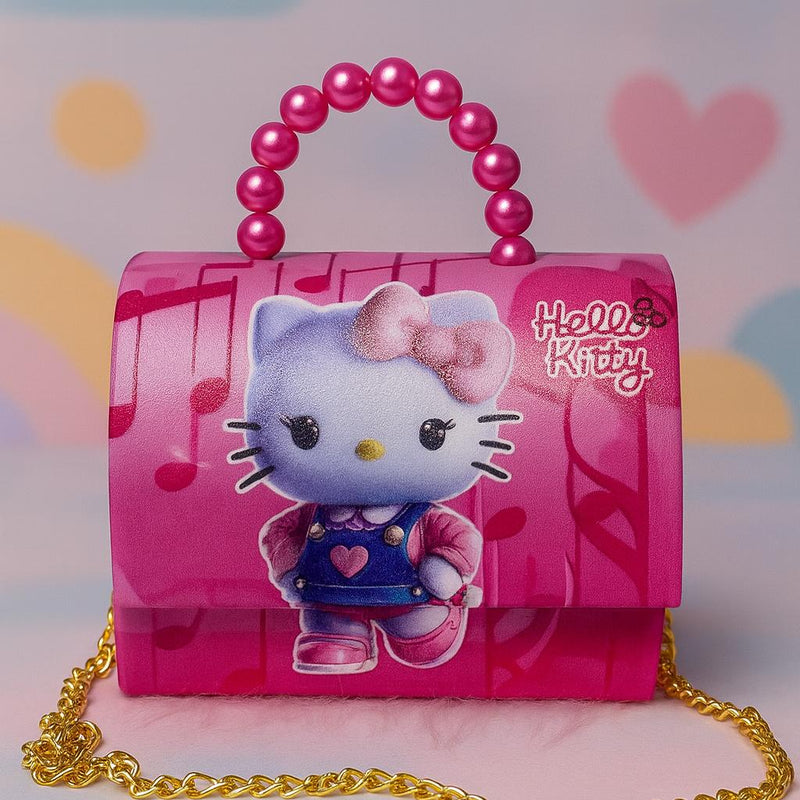 Bolsa Infantil Menina Hello Kitty Criança Feminina Bolsinha Pequena Blogueira Festa Ombro