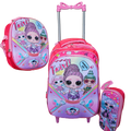 Kit Mochila Infantil Escolar Menino Menina Criança 3D