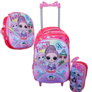 Kit Mochila Infantil Escolar Menino Menina Criança 3D