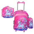 Kit Mochila Infantil Escolar Menino Menina Criança 3D