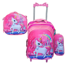 Kit Mochila Infantil Escolar Menino Menina Criança 3D