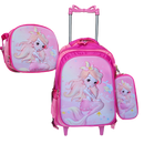 Kit Mochila Infantil Escolar Menino Menina Criança 3D