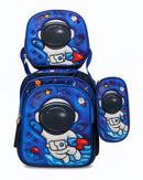 Kit Mochila Infantil Escolar De Costas Menino Menina Criança 3D