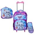 Kit Mochila Infantil Escolar Menino Menina Criança 3D