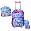 Kit Mochila Infantil Escolar Menino Menina Criança 3D