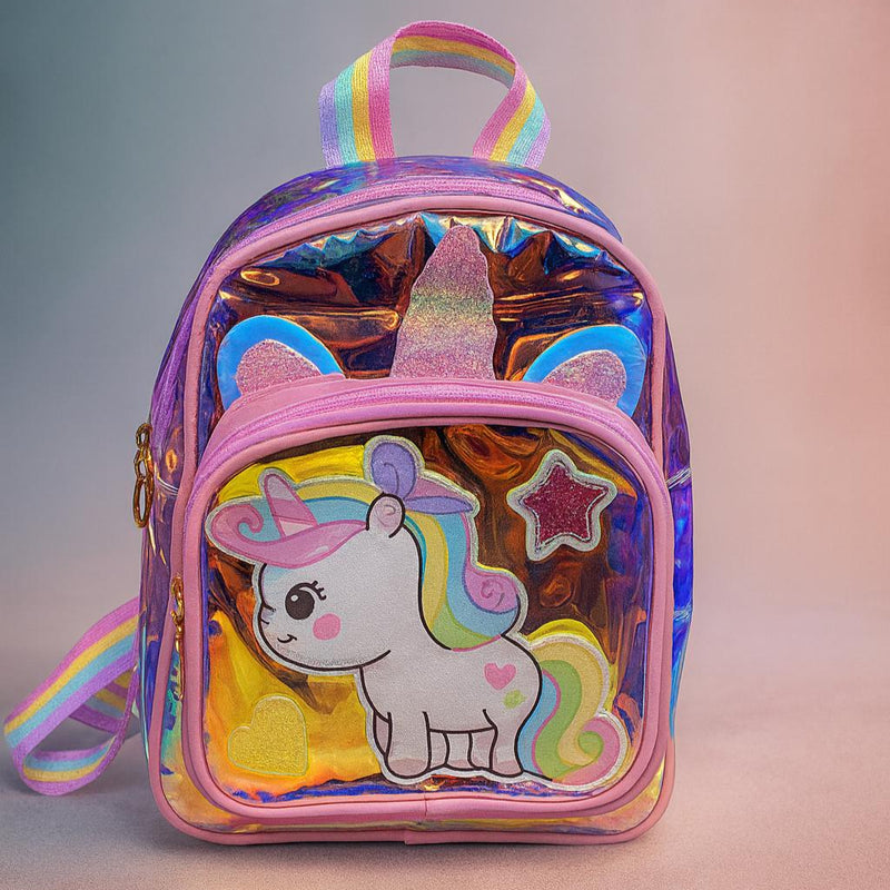 Mochila Infantil Unicórnio Menina Criança Bolsa Feminina Escola Escolar Passeio