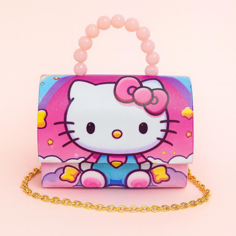 Bolsa Infantil Menina Hello Kitty Criança Feminina Bolsinha Pequena Blogueira Festa Ombro