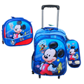 Kit Mochila Infantil Escolar Menino Menina Criança 3D