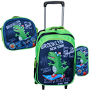 Kit Mochila Infantil Escolar Menino Menina Criança 3D