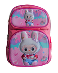 Mochila Infantil Escolar 3D Alto Relevo Feminino Grande Com Led