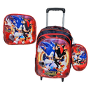 Kit Mochila Infantil Escolar Menino Menina Criança 3D