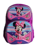 Mochila Infantil Escolar 3D Alto Relevo Feminino Grande Com Led
