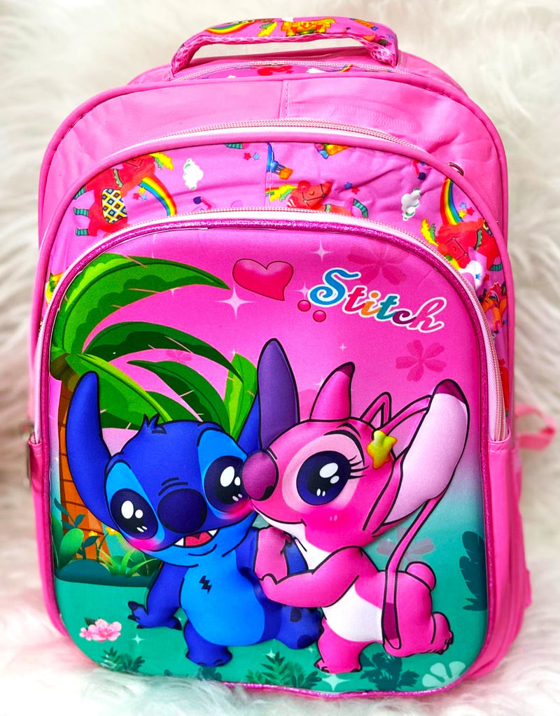 Mochila Stitch Infantil Escolar Grande