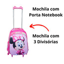 Kit Mochila Infantil Escolar Menino Menina Criança 3D