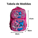 Mochila Infantil Escolar 3D Alto Relevo Feminino Grande Com Led