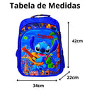 Mochila Stitch Infantil Escolar Grande
